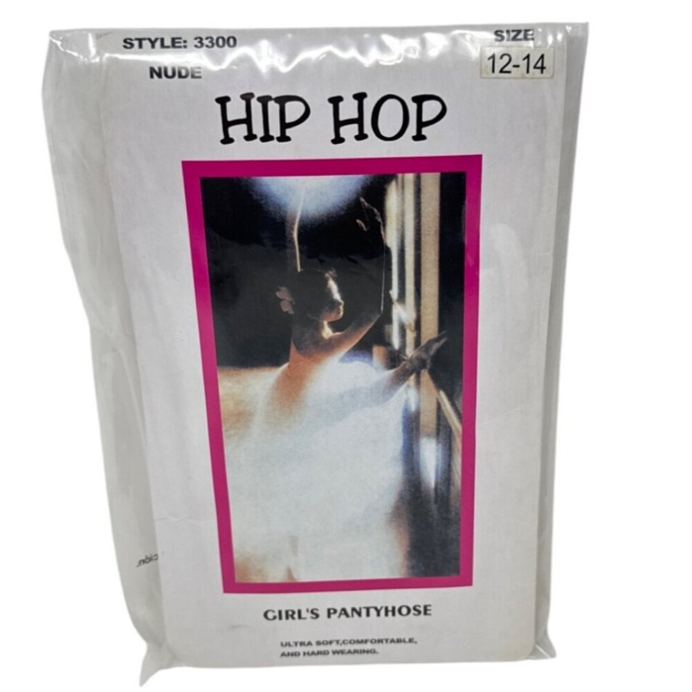 Hip Hop Girls Pantyhose Size 12-14 Nude
